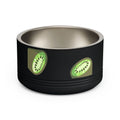 Kiwi Pattern Pet Bowl — 18oz Stainless Steel Cat & Dog Food Dish